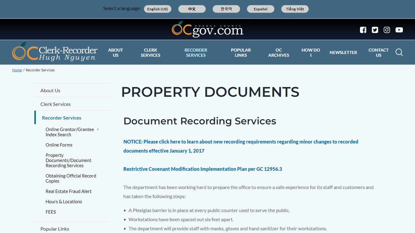 Property Documents | OC Clerk Recorder Department